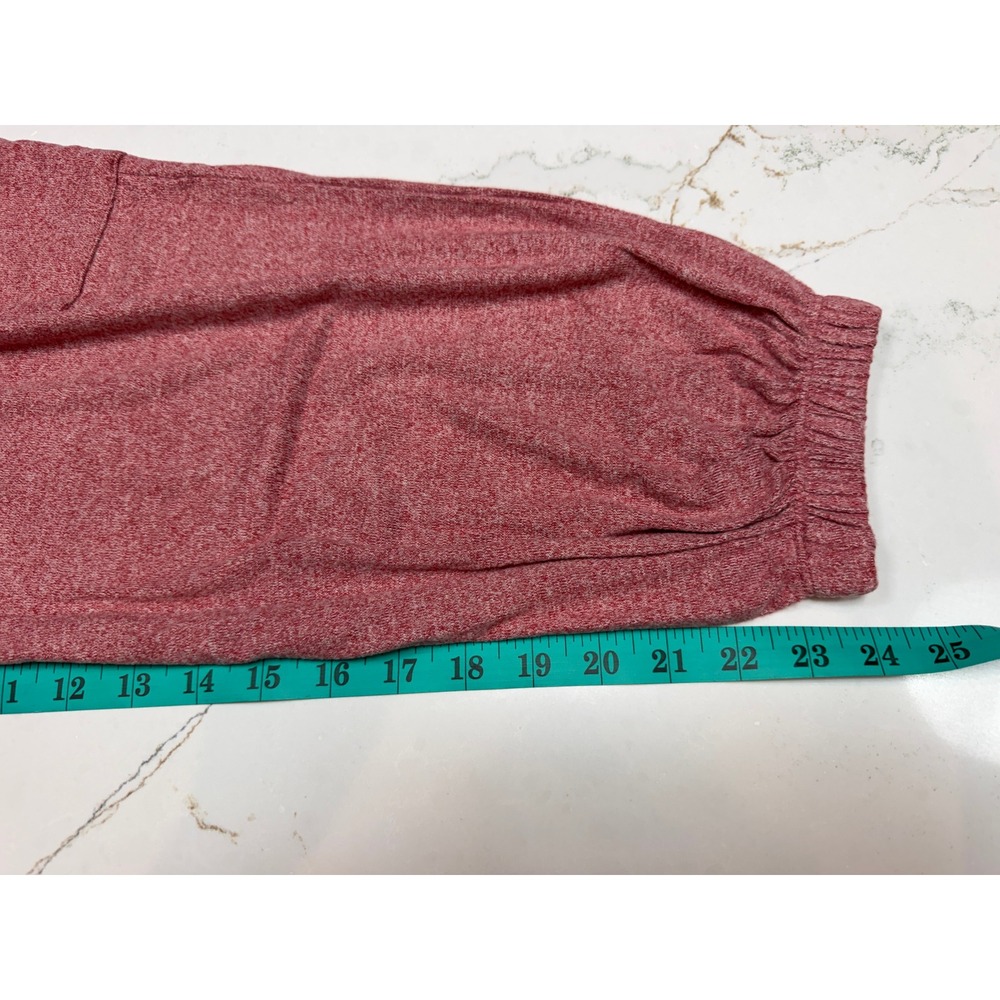 Mono B Women's 2 Piece Lounge Set Rose Pink Heathered Hoodie Size Med NEW - Picture 12 of 14